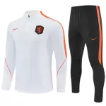 Pays-Bas Sweat d'Entraînement Homme 2026-27 Quart-Zip Blanche