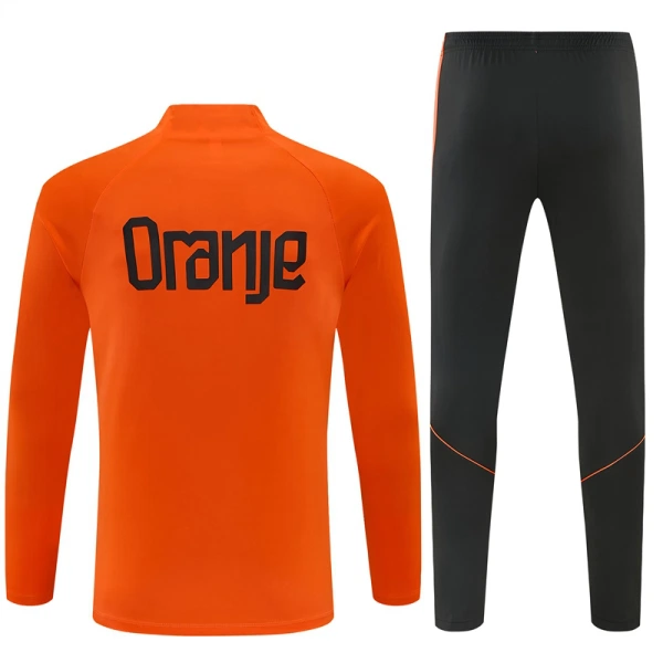 Pays-Bas Sweat d'Entraînement Homme 2026-27 Quart-Zip Orange