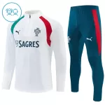 Portugal Sweat d'Entraînement Enfant 2026-27 Quart-Zip Blanche