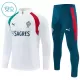 Portugal Sweat d'Entraînement Enfant 2026-27 Quart-Zip Blanche Portugal Sweat d'Entraînement Enfant 2026-27 Quart-Zip Blanche