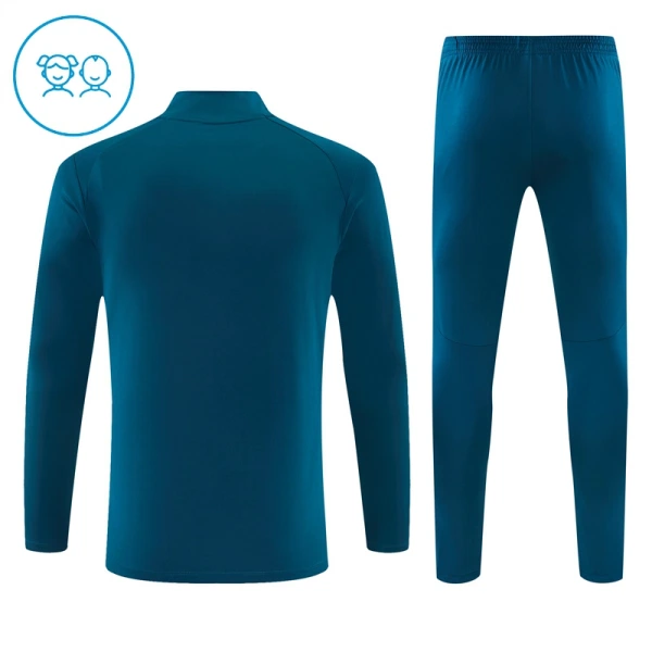 Portugal Sweat d'Entraînement Enfant 2026-27 Quart-Zip Bleue