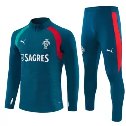 Portugal Sweat d'Entraînement Homme 2026-27 Quart-Zip Bleue Portugal Sweat d'Entraînement Homme 2026-27 Quart-Zip Bleue