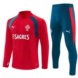 Portugal Sweat d'Entraînement Homme 2026-27 Quart-Zip Rouge Portugal Sweat d'Entraînement Homme 2026-27 Quart-Zip Rouge