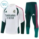 Real Madrid Sweat d'Entraînement Enfant 2026-27 Quart-Zip Blanche