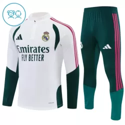 Real Madrid Sweat d'Entraînement Enfant 2026-27 Quart-Zip Blanche Real Madrid Sweat d'Entraînement Enfant 2026-27 Quart-Zip Blanche