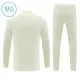 Real Madrid Sweat d'Entraînement Enfant 2026-27 Quart-Zip Blanche