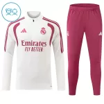 Real Madrid Sweat d'Entraînement Enfant 2026-27 Quart-Zip Blanche