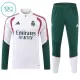 Real Madrid Sweat d'Entraînement Enfant 2026-27 Quart-Zip Blanche Real Madrid Sweat d'Entraînement Enfant 2026-27 Quart-Zip Blanche