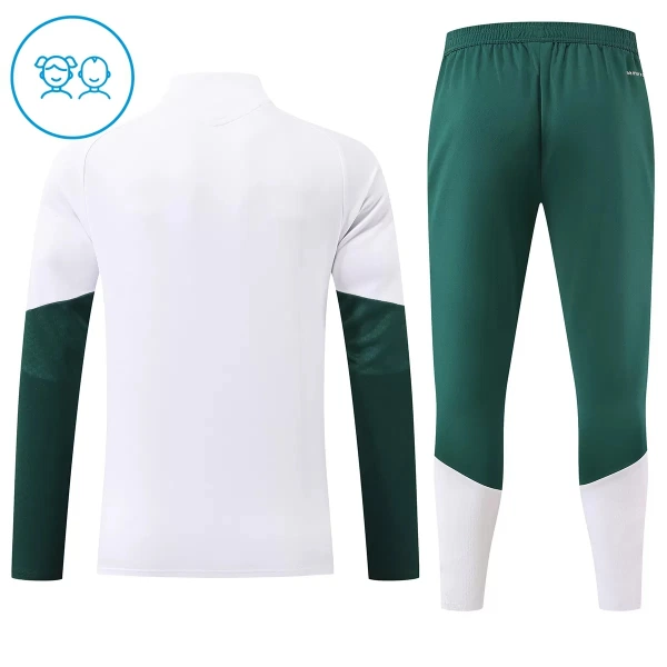 Real Madrid Sweat d'Entraînement Enfant 2026-27 Quart-Zip Blanche