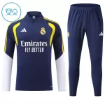 Real Madrid Sweat d'Entraînement Enfant 2026-27 Quart-Zip Bleue