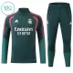Real Madrid Sweat d'Entraînement Enfant 2026-27 Quart-Zip Verte Real Madrid Sweat d'Entraînement Enfant 2026-27 Quart-Zip Verte