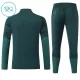 Real Madrid Sweat d'Entraînement Enfant 2026-27 Quart-Zip Verte