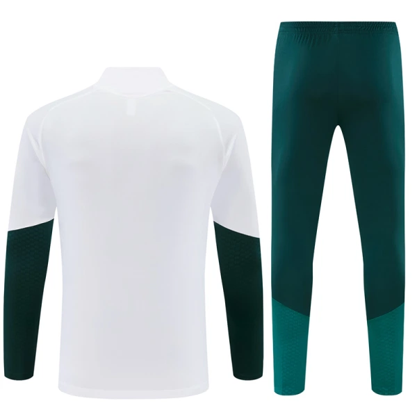 Real Madrid Sweat d'Entraînement Homme 2026-27 Quart-Zip Blanche