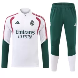 Real Madrid Sweat d'Entraînement Homme 2026-27 Quart-Zip Blanche Real Madrid Sweat d'Entraînement Homme 2026-27 Quart-Zip Blanche