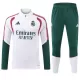 Real Madrid Sweat d'Entraînement Homme 2026-27 Quart-Zip Blanche Real Madrid Sweat d'Entraînement Homme 2026-27 Quart-Zip Blanche