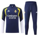 Real Madrid Sweat d'Entraînement Homme 2026-27 Quart-Zip Bleue