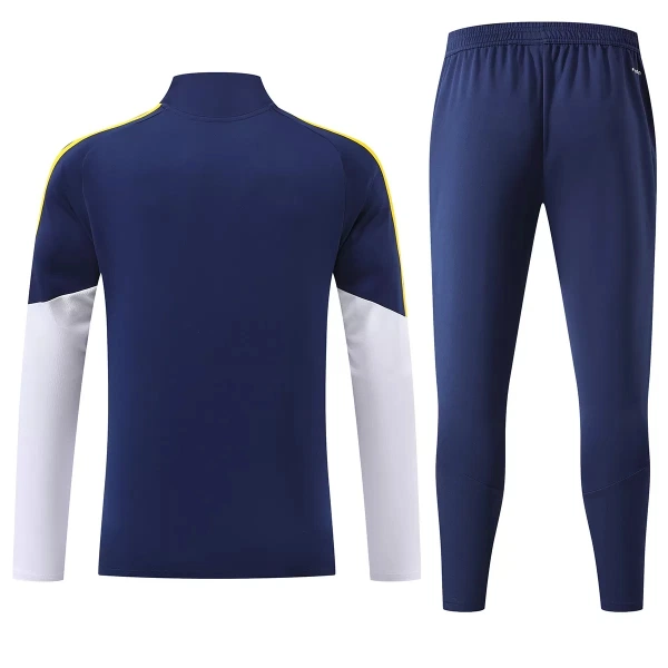 Real Madrid Sweat d'Entraînement Homme 2026-27 Quart-Zip Bleue