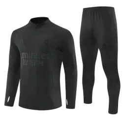 Real Madrid Sweat d'Entraînement Homme 2026-27 Quart-Zip Noire Real Madrid Sweat d'Entraînement Homme 2026-27 Quart-Zip Noire