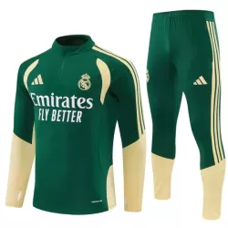 Real Madrid Sweat d'Entraînement Homme 2026-27 Quart-Zip Verte Real Madrid Sweat d'Entraînement Homme 2026-27 Quart-Zip Verte
