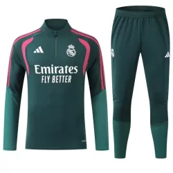 Real Madrid Sweat d'Entraînement Homme 2026-27 Quart-Zip Verte