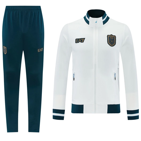 SSC Naples Ensemble Vestes d'Entraînement Homme 2026-27 Blanche SSC Naples Ensemble Vestes d'Entraînement Homme 2026-27 Blanche