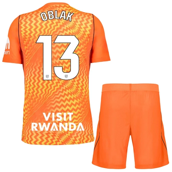 Maillot Gardien Atlético Madrid Oblak 13 Enfant 2026-27 Orange Maillot Gardien Atlético Madrid Oblak 13 Enfant 2026-27 Orange