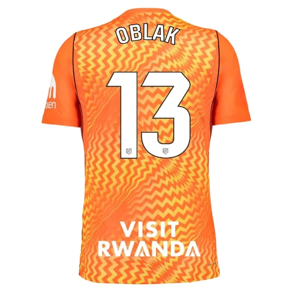 Maillot Gardien Atlético Madrid Oblak 13 Homme 2026-27 Orange Maillot Gardien Atlético Madrid Oblak 13 Homme 2026-27 Orange