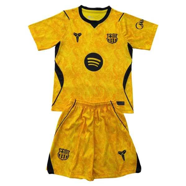 Maillot Gardien FC Barcelone Enfant Extérieur 2026-27 Jaune Maillot Gardien FC Barcelone Enfant Extérieur 2026-27 Jaune
