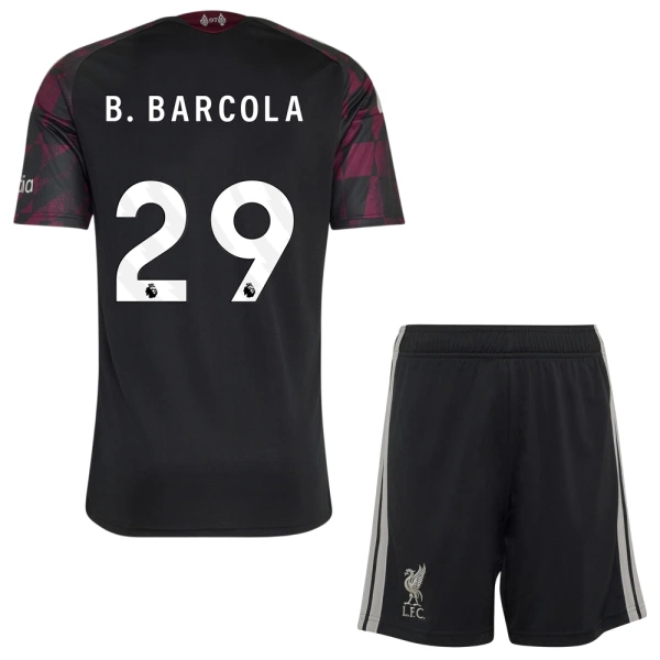 Maillot Liverpool B. Barcola 29 Enfant Third 2026-27 Maillot Liverpool B. Barcola 29 Enfant Third 2026-27