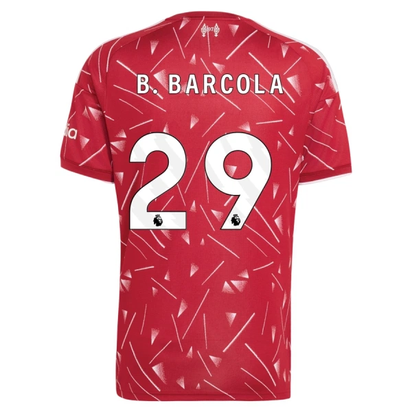 Maillot Liverpool B. Barcola 29 Homme Domicile 2026-27 Maillot Liverpool B. Barcola 29 Homme Domicile 2026-27