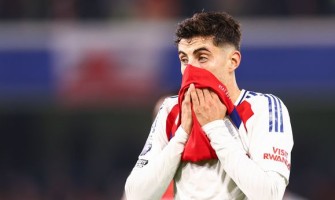 Kai Havertz, l'important avant-centre d'Arsenal, a déclaré la saison terminée