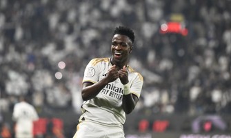 Vinícius Júnior, numéro 7 du Real Madrid, a marqué trois buts en un seul match